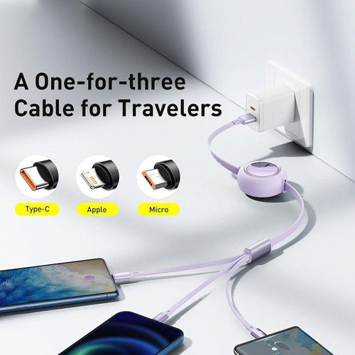 3 in 1 Charging Data Cable - TechLuxen