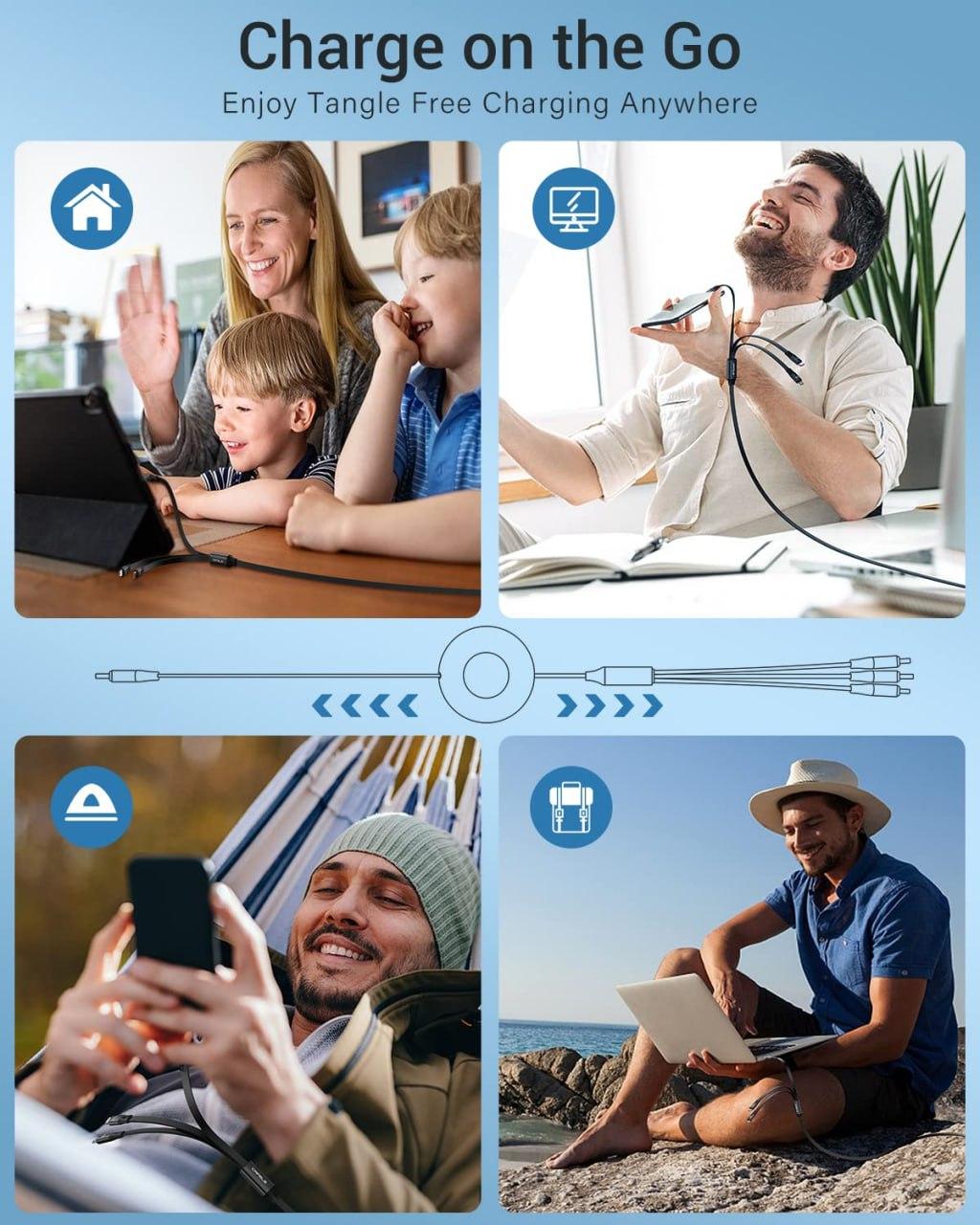 3 in 1 Charging Data Cable - TechLuxen