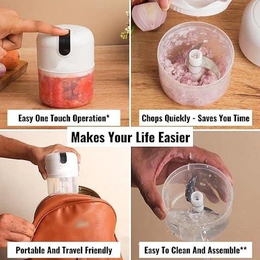 Mini Electric Chopper – Garlic & Veggie Cutter