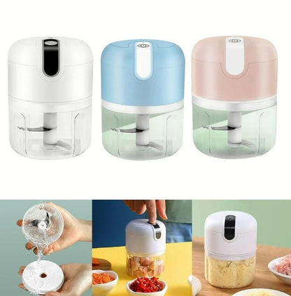 Mini Electric Chopper – Garlic & Veggie Cutter