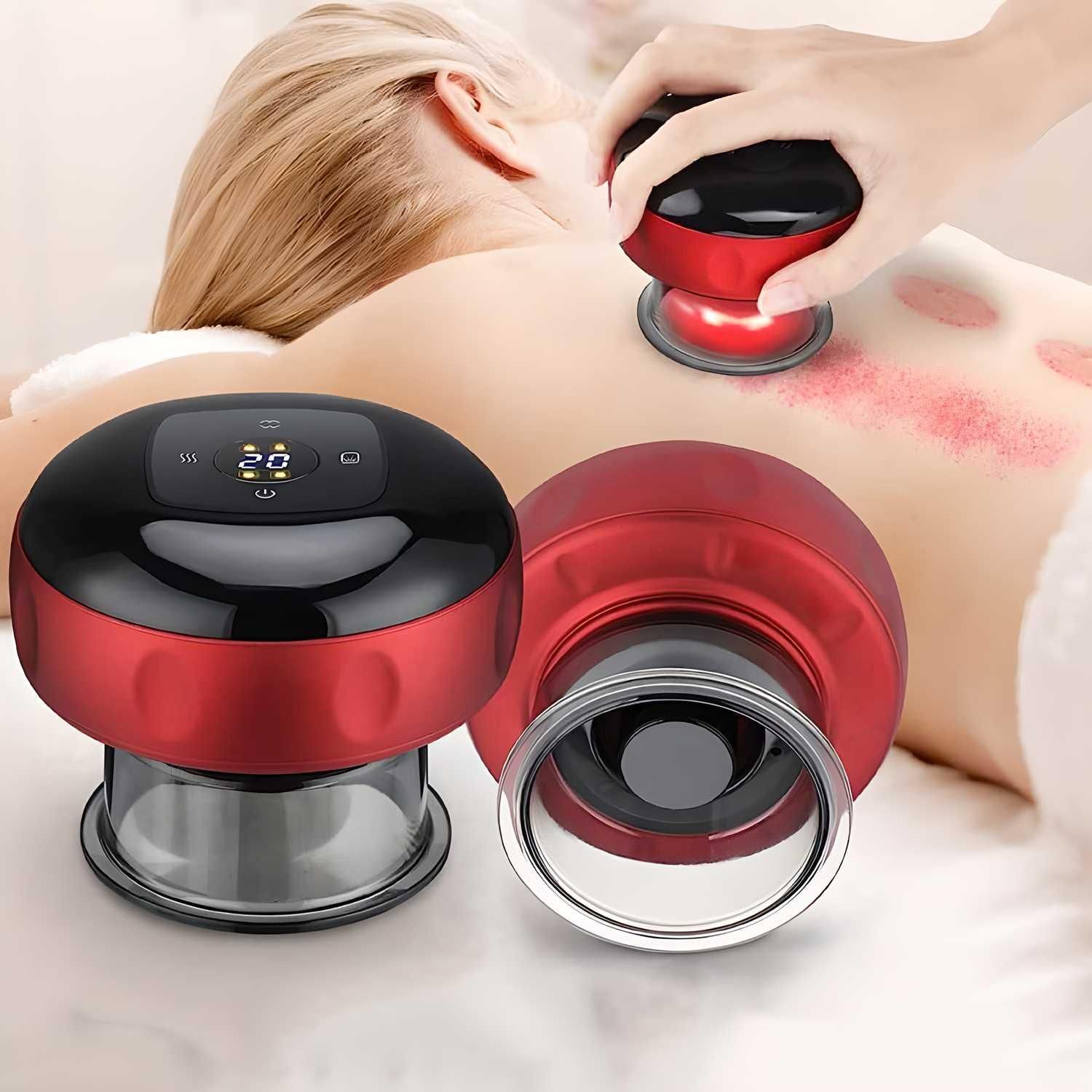 Electric Cupping Therapy Machine with 12 Level Temperature and Suction Cupping Therapy Machine - TechLuxen