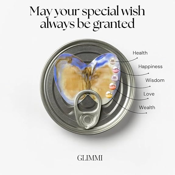 Freshwater Shell Canned Oyster Ocean Love Real Pearl Necklace Set - TechLuxen