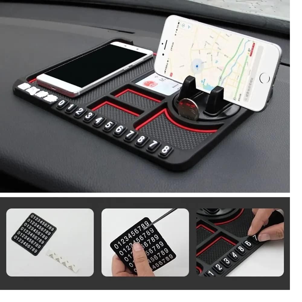 HSR Car Accessories Multifunction Phone GPS Holder Anti - Slip Silicone Pad and Car Mobile Holders for Car Dashboard - TechLuxen