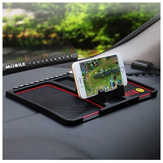 HSR Car Accessories Multifunction Phone GPS Holder Anti - Slip Silicone Pad and Car Mobile Holders for Car Dashboard - TechLuxen