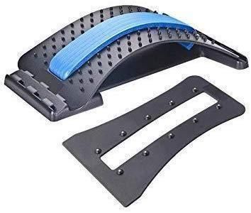 Multi - Level Back Stretcher Posture Corrector Device for Back Pain Relief with Back Support Mate Magic Back Stretching Massage (Blue) - TechLuxen